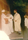 مع الشيخ راشد الغنوشي والدكتور حسن الترابي - في منزل الشيخ أسعد - 